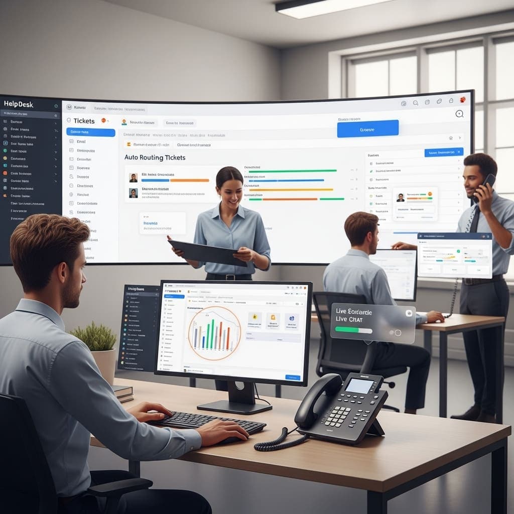 EzNxt helpdesk SLA management and ticket escalation rules