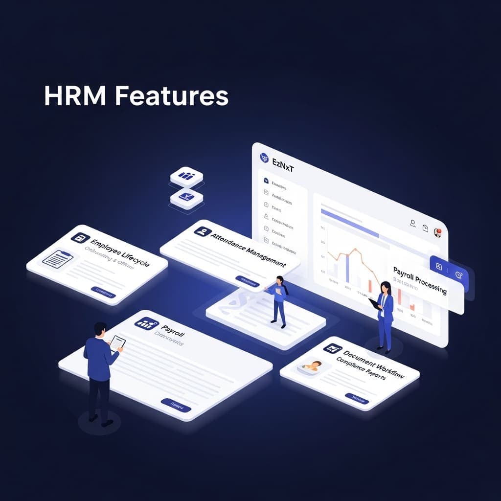 EzNxt HRMS attendance tracking and payroll processing